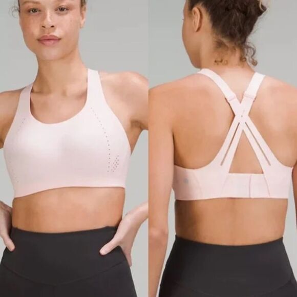 Lululemon Air Support Strawberry Milkshake  Pink High Impact Sports Bra 36C - Picture 1 of 7